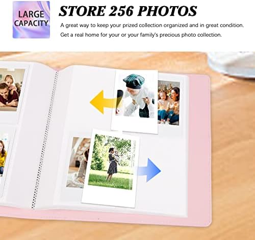 256 Fotos Álbum para Fujifilm Instax Mini Camera, Polaroid 2 ”X3” Zink Pictures, 2x3 Livro de álbum de fotos