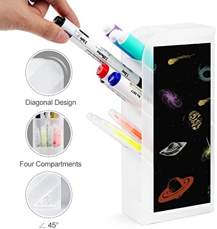 Color universo padronizador de caneta portador de caneta Organizador de armazenamento de maquiagem Copo de