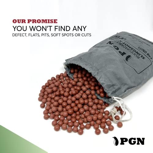 PGN Biodegradable Clay Slingshot munição - 1/2 polegada - SLINGSHOT SLINGSHOT SLINGSHOT DE 1/2 - Munção não -tóxica