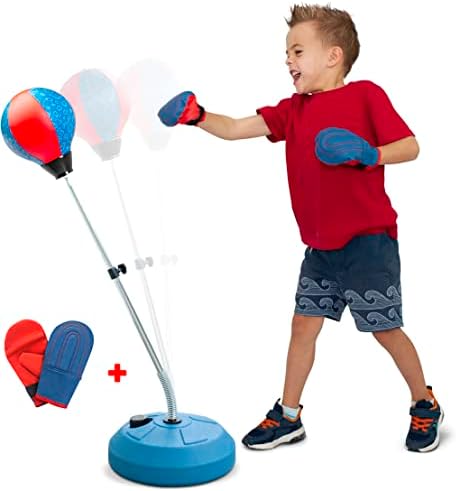 Bolsa de pancadas de TechTools para crianças, bolsa de boxe reflex com suporte - o conjunto de boxe