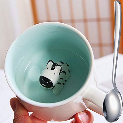 Cerâmica da estatueta de sapo CoffeeMugs Funny Teacups - Animal 3D Inside Coffee Caneca para meninos