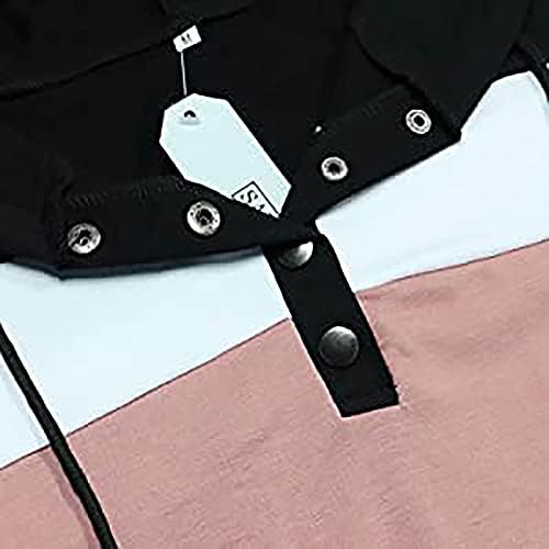 Hoodies de pulôver feminino Tops Button Casual Down Sleeve Pocketshirtshirts uuu134