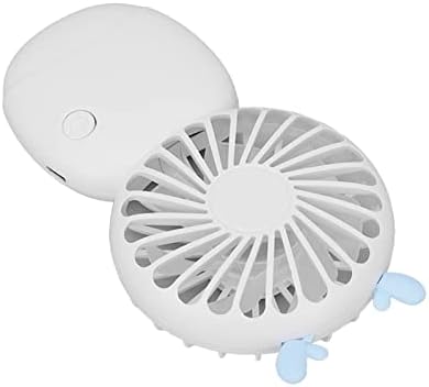 Angrek Mini Desk Fan, Mini Ventilador de bolso portátil USB Recarregável Velocidade do ventilador de mão