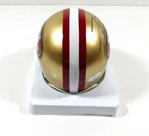 Torrey Smith assinou 49ers Mini Capacete de Futebol JSA Auto - Capacetes NFL autografados