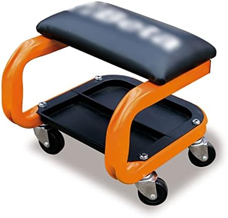 Waeyz Garage Shop Roller Seat, Banco de Creeper Rolling Utility Mobile Rolling, para mecânica com bandejas de armazenamento extras, fezes mecânicas acolchoadas
