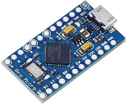 Treedix ATMEGA32U4 5V/16MHz Módulo de placa de microcontrolador com cabeçalho de pino compatível com
