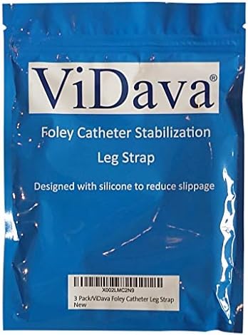 Vidava 3 Pack Foley Cateter Leia, com silicone para reduzir o escorregamento, proteja seu cateter urinário