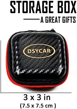 DsyCar 12 Pacote Anti-roubo de porte rico Caps de válvula de pneu, tampas de caule de alumínio