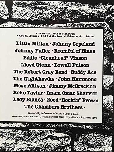 7th Sacramento Blues Festival Poster Little Milton John Mayall Koko Taylor 1983