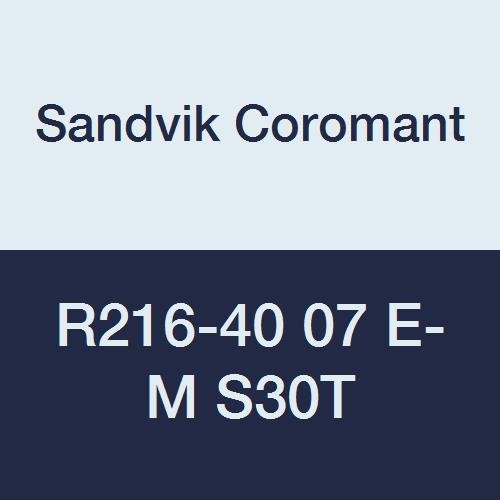 Inserção de moagem de carboneto Coromill Coromill Sandvik, estilo R216, redondo, grau S30T, revestimento Tialn,
