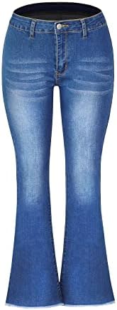 Calça feminina de etkia 14 mulheres altas e elásticas de cintura alta calça de perna larga perna