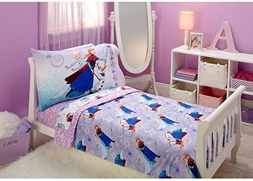Disney Frozen desencadeia o conjunto de roupas de cama Magic 4pc para crianças - Elsa - Anna - Olaf