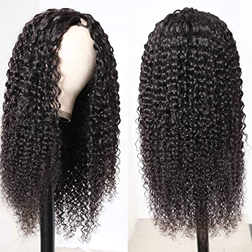 DMS V Part Wig Human Hair Wigs para mulheres negras Upgrade Curly Upgrade U Parte peruche