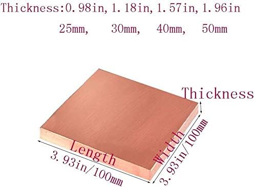 Lucknight Capper Block bloco quadrado Placa de cobre plana comprimidos Material Material Molde metal Diy Arte