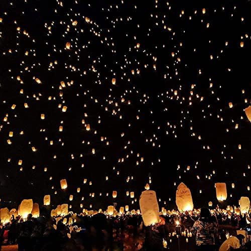 Lanternas de papel chinesas liberam -se no memorial para casamentos Party Aniversários e memoriais