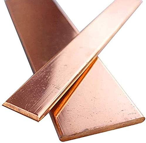 Folha de cobre puro accduer 1pcs 100mm/3,9 polegadas T2 Cu Painel de barra plana de metal Crafts Diy Crafts Metalworking