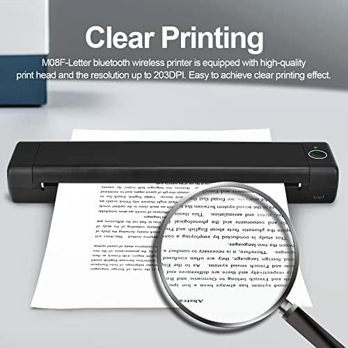 Impressoras portáteis sem fio para mini impressora de viagem, impressora móvel bluetooth, suporta de impressora