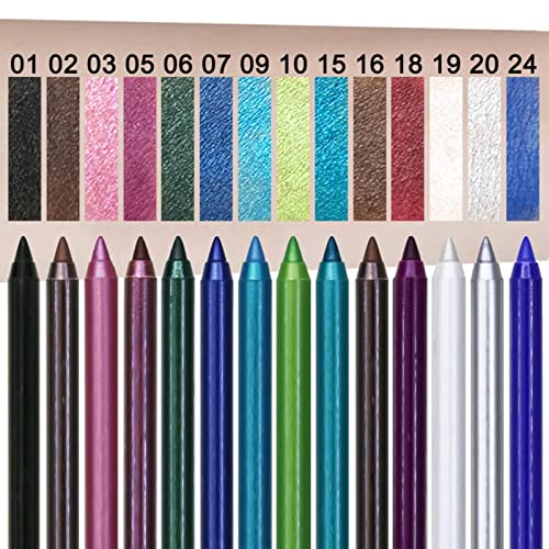 Outfmvch beleza para delineador de verdade colorido delineador caneta olho de olho perelescente caneta caneta