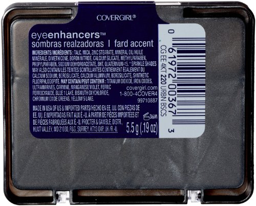 CoverGirl Eye Enhancers 4 Kit Shadow, Urban Basics 220, Pacotes de 0,19 onças