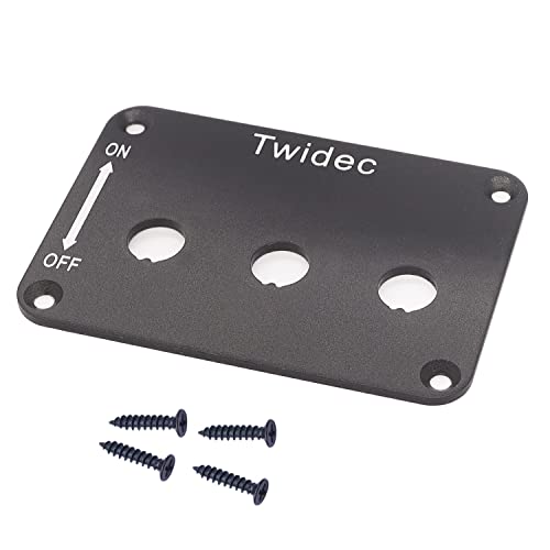TWIDEC/TOLGLE Rocker interruptor Habitação do painel 3 Vias Metal Alumínio Placa do interruptor