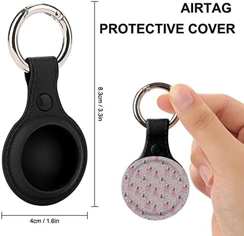 Caixa de TPU do Poodle Poodle para Airtag com Chave de Chaves Proteção Aerção de Air Tag Rastreador