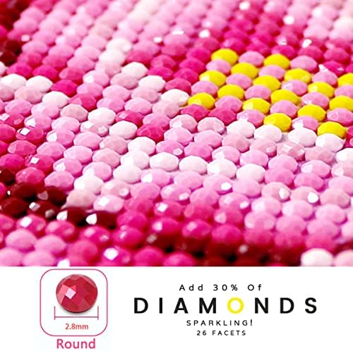 Kits de pintura de diamante zgmaxcl diy para adultos redondo veados de perfuração completa e diamante