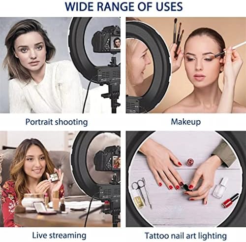 Encher luz de 14 polegadas lâmpadas de anel de anel de lâmpada de luminária de maquiagem de luz de luz selfie
