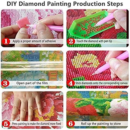Kit de pintura de diamante 5D para adultos, broca completa DIY Diamond Rhinestone Painting Kits Bordado