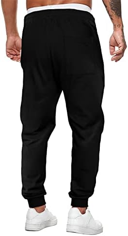 Jmierr Men's Sweatspantes cônicos de ginástica executando calças de treino atlético Jogadores de cordão