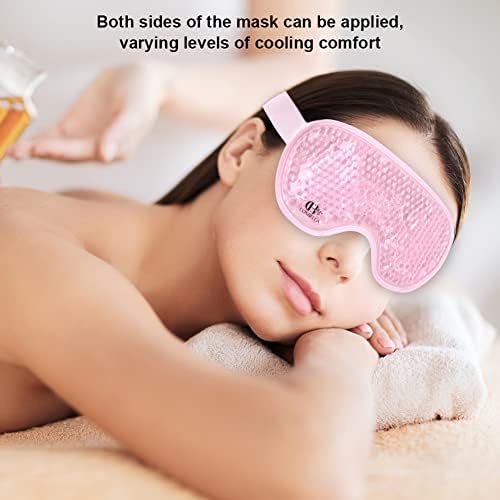 Máscara de máscara para os olhos de conbella resfriamento em gel de máscara de olho reutilizável para olhos inchados,