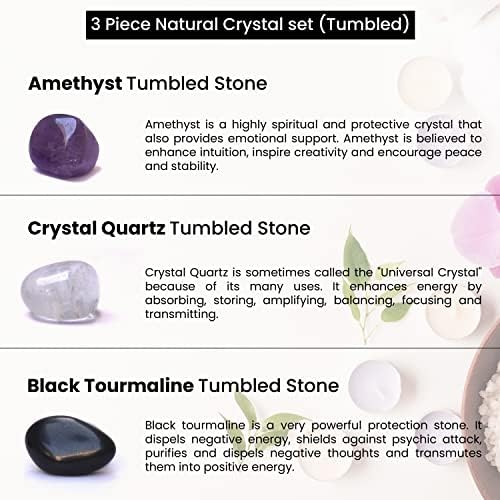 Cristais de cura Chakra Rock Stone, Kit de pedras preciosas e cristais naturais, saúde e riqueza