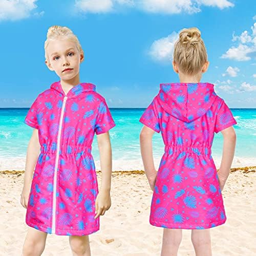 Sylfairy encobrimento para meninas Terry Swim Coverp ups Hooded Terry Kids Cover Up Bathing Suit de banheira Vestido