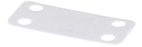 Panduit MP250-C Placa de identificação de chicote, nylon 6.6, 2,50 por 0,75 polegadas, branco