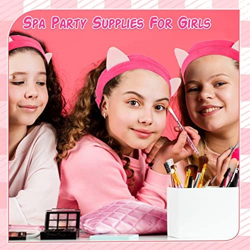 20 PCS Girls Spa Party Supplies Inclua Kimono Robe Spa da cabeça da cabeça da cabeça descartável Pedicure