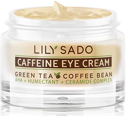 Lily Sado Tea + C Coffee & Matcha Caffeine Creme para os olhos-hidratante de reparo natural vegano antienvelhecimento