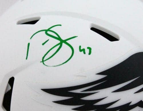 Darren Sproles autografou a Philadelphia Eagles Lunar Speed ​​Mini Capacete Holo - Mini Capacetes Autografados
