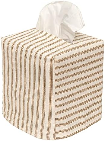 Caixa de tecidos Teclate Tissue Dispensador de tecido Cubo quadrado - Capa de tecido macio desliza sobre a caixa