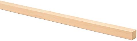 Hastes de dowel quadrado de madeira 3/4 polegadas x 36 pacote de 25 palitos de madeira para artesanato e