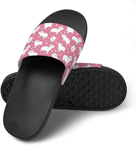 Mini porcos rosa chinelos unissex home sandálias de chuveiro de secagem rápida não deslizam sapatos
