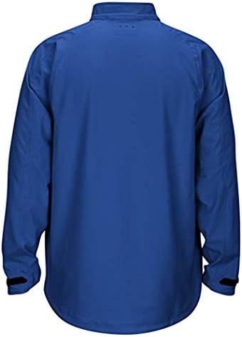 ADIDAS NCAA MEN's Woven 1/4 Zip Jacket, Kansas Jayhawks- Blue