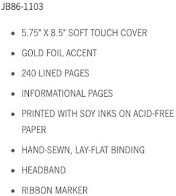 DesignWorks Ink Vintage Sass Hard Cover Journal, 5,75 x 8.5, não posso tocar isso