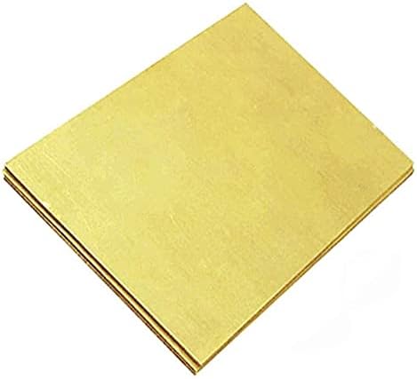 Lieber Iluminação Metal Folha de cobre Folha de cobre puro Folha de latão de 5 mm, 300 mm × 300mm cortes