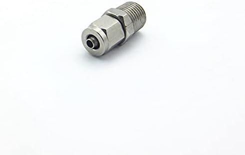 304 Aço inoxidável 1/8 1/4 3/8 1/2 BSPT Male Thread para 4-16mm de ajuste de ajuste de tubo rápido de