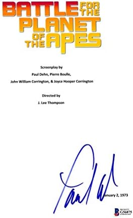 Paul Williams Battle for Planet of Macaces assinado script capa BAS G56875