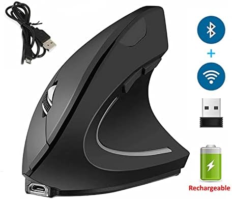 Aimarg mouse Bluetooth vertical ergonomic mouse mouse sem fio kit de jogador sem fio Optical 2.4g mouse