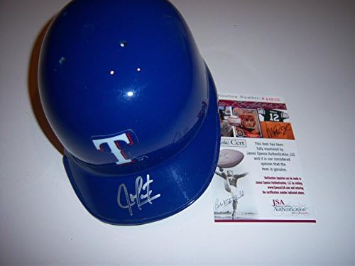Juan Gonzalez Rangers, Tigers JSA/CoA Mini capacete assinado - Mini capacetes MLB autografados