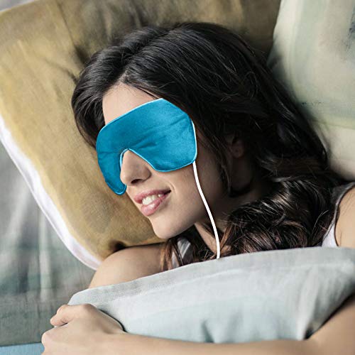Máscara ocular aquecida e máscara sinusal com linhaça, calor úmido de aquecimento USB Compressa para olhos