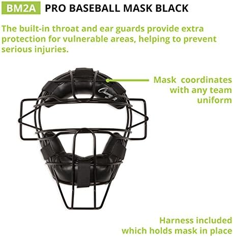 Máscara de beisebol para o guarda de garganta de adultos de esportes campeões para árbitros e apanhadores,