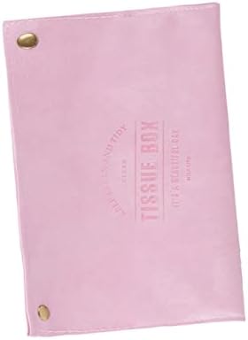 Caixa de lenço de caixa de 3pcs de Zerodeko para carro de papel de papel rosa de papel para suporte