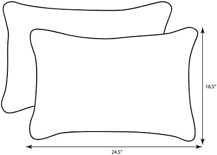 Travesseiro perfeito foryth foryth sólido interno/externo grande lombar travesseiro preenchimento, clima